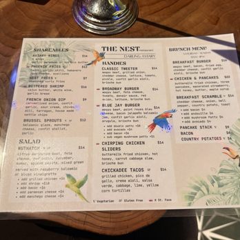 Darling Aviary - Food menu - Bars Near Me - Sacramento, California Darling Aviary - Food menu - Bars Near Me - Sacramento, California