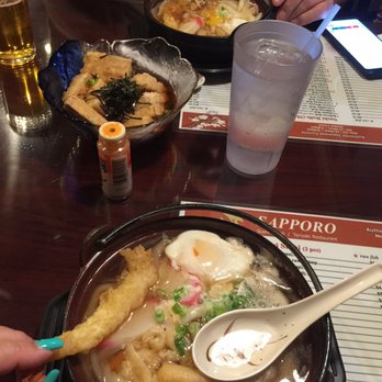 Sapporo Sushi & Roll - Two Udon & tofu in middle - Sushi Bars Near Me - Fife, Washington Sapporo Sushi & Roll - Two Udon & tofu in middle - Sushi Bars Near Me - Fife, Washington