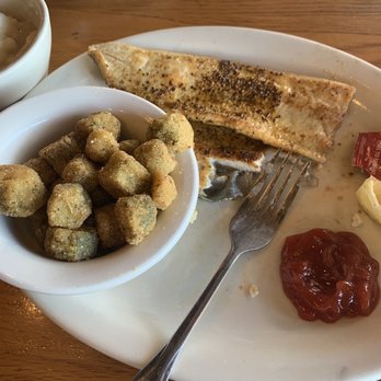 Cracker Barrel Old Country Store - lemon pepper rainbow trout with fried okra - Southern Near Me - Stevensville, Maryland Cracker Barrel Old Country Store - lemon pepper rainbow trout with fried okra - Southern Near Me - Stevensville, Maryland