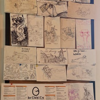Brekkies - Napkin drawings - Breakfast & Brunch Near Me - Solvang, California