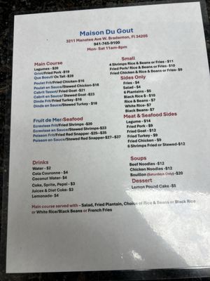 Menu photo 2 Maison Du Gout Bradenton, FL