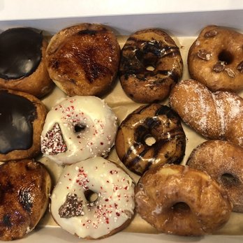 HenDough - Donuts (Boston Cream, Creme Brûlée, Caramel Espresso, Maple Pecan, Sugar Twist, Cinnamon Sugar, Glazed, Peppermint White Chocolate) - Donuts Near Me - Hendersonville, North Carolina HenDough - Donuts (Boston Cream, Creme Brûlée, Caramel Espresso, Maple Pecan, Sugar Twist, Cinnamon Sugar, Glazed, Peppermint White Chocolate) - Donuts Near Me - Hendersonville, North Carolina