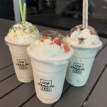 Ice Cream Bae - Shakes from left to right: I Love You So Matcha, Strawberry Shortcake, Cookies and Dream - Ice Cream & Frozen Yogurt Near Me - Leawood, Kansas Ice Cream Bae - Shakes from left to right: I Love You So Matcha, Strawberry Shortcake, Cookies and Dream - Ice Cream & Frozen Yogurt Near Me - Leawood, Kansas