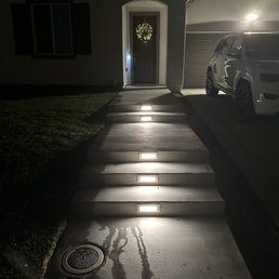 Led steps lights wired and installed by Juan Led steps lights wired and installed by Juan