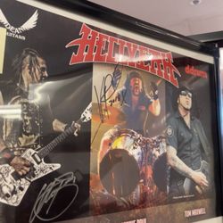 Vinnie Paul signed poster & more