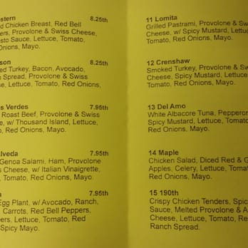 Sandwich Blvd - MENU 1. 5/31/14 - Sandwiches Near Me - Torrance, California Sandwich Blvd - MENU 1. 5/31/14 - Sandwiches Near Me - Torrance, California