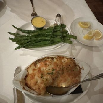 Mitchell's Steakhouse - Buttered Asparagus and jalapeño scalloped potatoes - Steakhouses Near Me - Columbus, Ohio Mitchell's Steakhouse - Buttered Asparagus and jalapeño scalloped potatoes - Steakhouses Near Me - Columbus, Ohio
