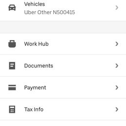 Shows as a Uber until going online