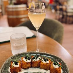Twine Bulverde - Crowd favorite Caviar Tots. Wife absolutely loved the Dulce 75.