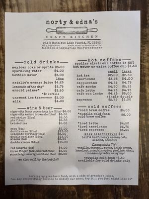 Menu photo 2 Morty & Edna's Lake Placid, FL