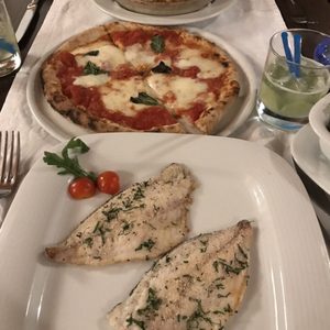 Photo of Come Prima - Lisbon, Portugal. Sea bream filet, margherita pizza and lasagna