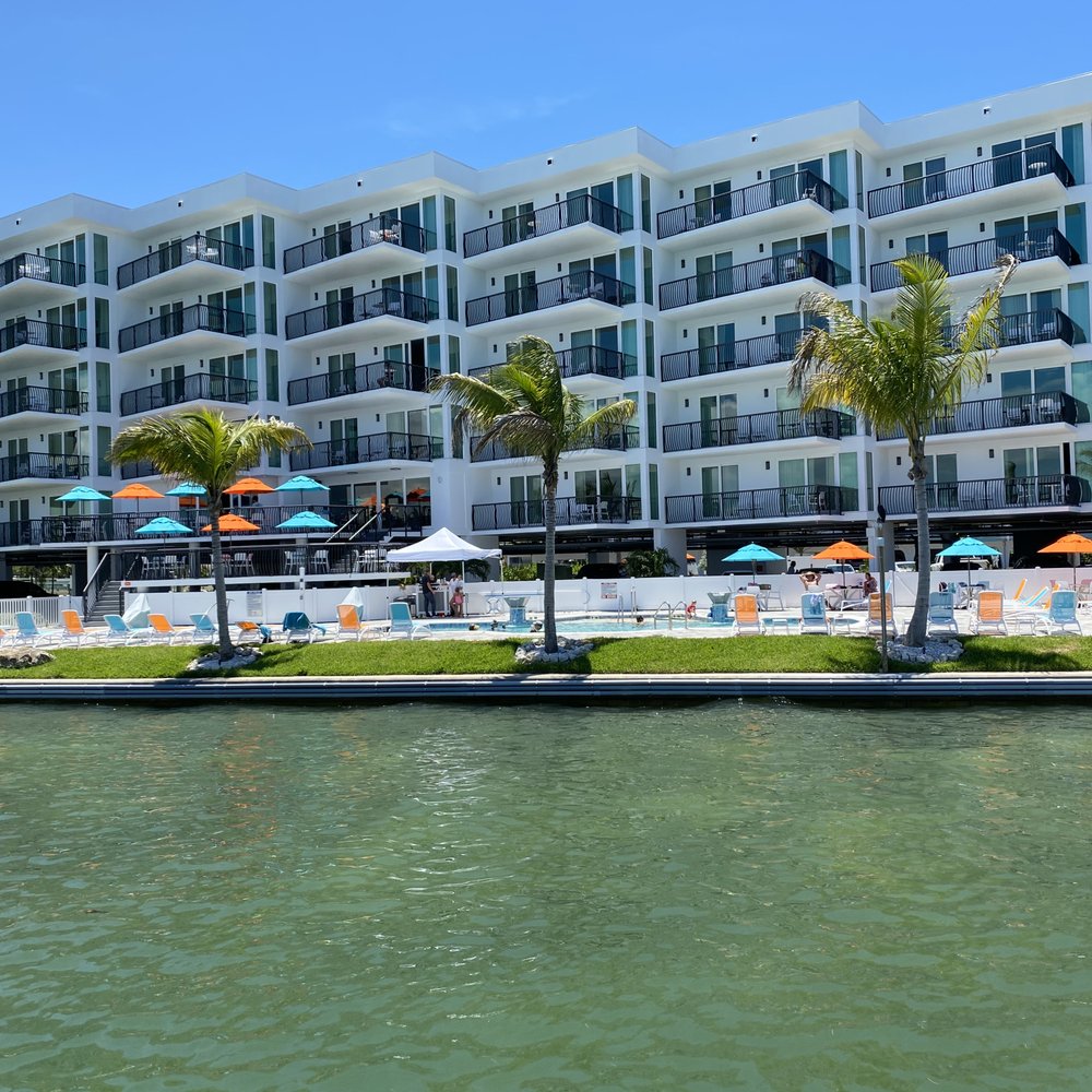 FUSION Resort - Dock view of resort - Resorts Near Me - Treasure Island, Florida FUSION Resort - Dock view of resort - Resorts Near Me - Treasure Island, Florida