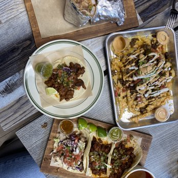Tacos Madre - shrimp burrito, al pastor taco, fries, trio taco plate - Mexican Near Me - Costa Mesa, California Tacos Madre - shrimp burrito, al pastor taco, fries, trio taco plate - Mexican Near Me - Costa Mesa, California