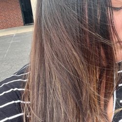 My beautiful yet healthy hair cut on the way out!