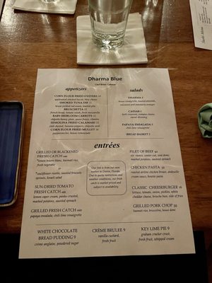 Menu photo 8 Dharma Blue Pensacola, FL