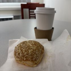 Berkshire Country Store - Creme Brulee Donut with Medium Coffee