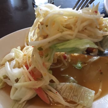 Thai Square Restaurant - Spicy and sour green papaya salad - Thai Near Me - Arlington, Virginia