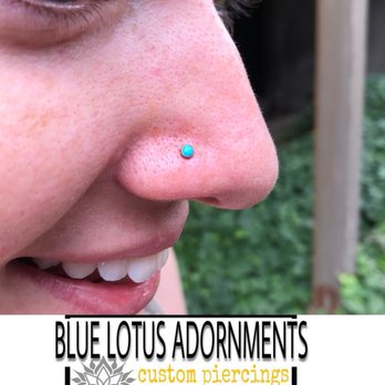Sacred Blue Lotus - Nose piercing - Piercing Near Me - Magna, Utah Sacred Blue Lotus - Nose piercing - Piercing Near Me - Magna, Utah