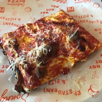 Sonny's Pizza - Sausage and pepper slice of pizza - Pizza Near Me - Washington, DC, District of Columbia Sonny's Pizza - Sausage and pepper slice of pizza - Pizza Near Me - Washington, DC, District of Columbia