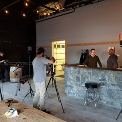 The Brewer's Collective - Black and Tan Web series setting up at the Brewer's Collective in Bay Shore.