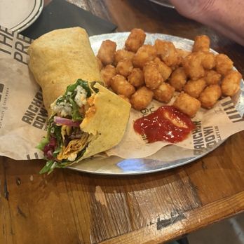 The Mule Edmond - Buffalo chicken wrap with tater tots - Bars Near Me - Edmond, Oklahoma