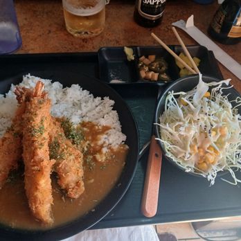 Katsu Factory - Katsu shrimp wrapped in pork, lightly dressed cabbage & corn salad, jalapeño salsa & pickled daikon. - Japanese Near Me - Fremont, California Katsu Factory - Katsu shrimp wrapped in pork, lightly dressed cabbage & corn salad, jalapeño salsa & pickled daikon. - Japanese Near Me - Fremont, California