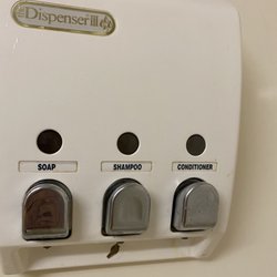 Empty shampoo dispenser