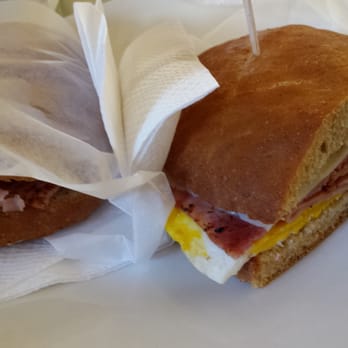 Belle Bakery Cafe - Ham and cheese breakfast sandwich - Cafes Near Me - Studio City, California