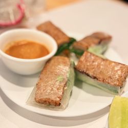 Grilled Pork Sausage Spring Roll (NEM NƯỚNG CUỐN)