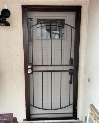 Security/Entry Door R2 - During this project the client wanted to replace the entry door and frame as they had been damaged due to wear and tear and the client wanted an updated look. This was pretty staright forward just had to remove the security door then remove door and frame and replace. Security/Entry Door R2 - During this project the client wanted to replace the entry door and frame as they had been damaged due to wear and tear and the client wanted an updated look. This was pretty staright forward just had to remove the security door then remove door and frame and replace.