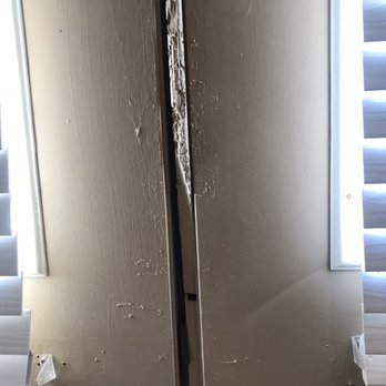 Elm Hollow - Damaged patio door - Apartments Near Me - Helotes, Texas