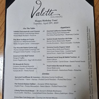 Valette Restaurant - Thank you - New American Near Me - Healdsburg, California Valette Restaurant - Thank you - New American Near Me - Healdsburg, California