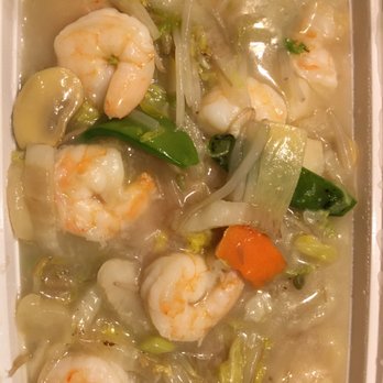 Chinese Ho Carryout - Shrimp chop suey with extra shrimp and scallops added. - Chinese Near Me - Winfield, Illinois