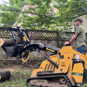 Cincinnati Arbor Services - Taking away the largest logs that wouldn't fit in the chipper. - Tree Services Near Me - Amelia, Ohio