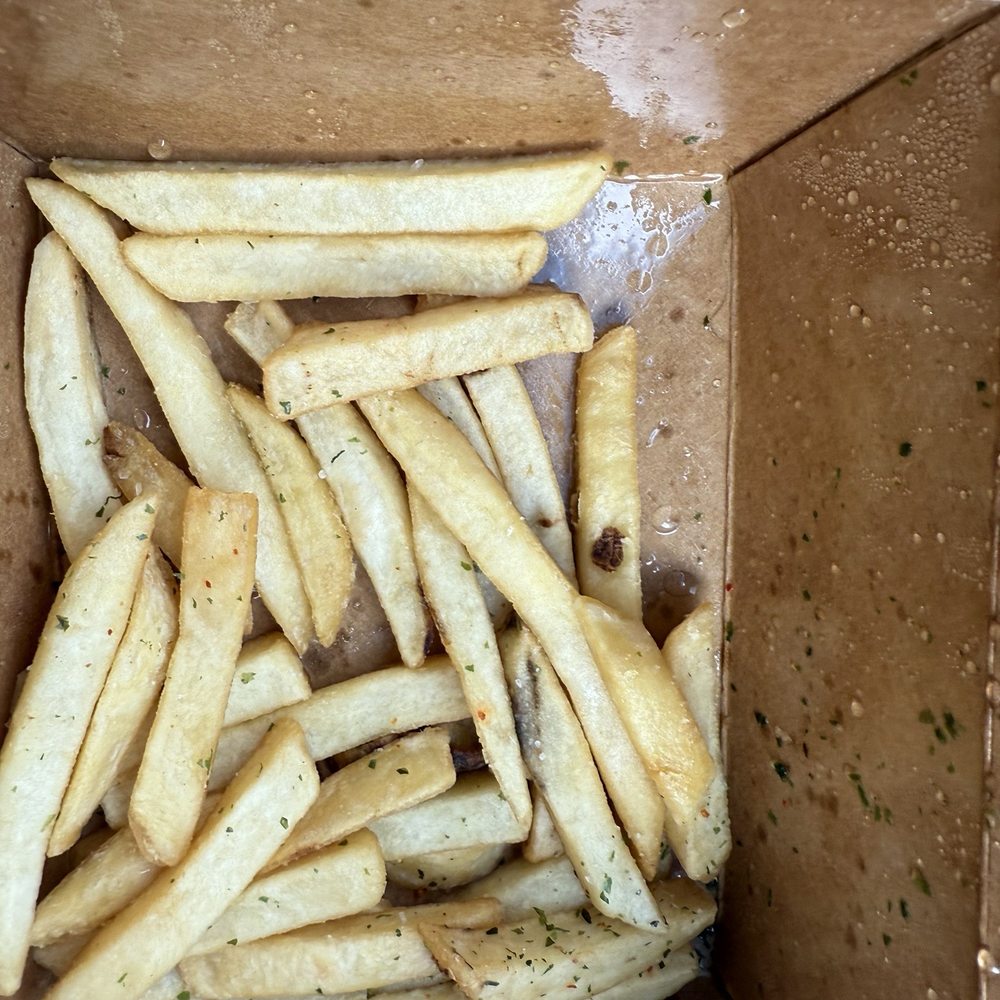 Soggy fries. Soggy fries.