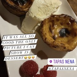 Tapas Nena - Natas with hagendaz ice cream