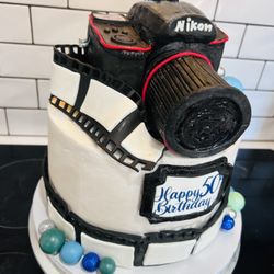 Downtown Batter - Camera cake - all cake design