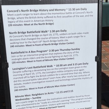 Minute Man Visitor Center - Programs and schedules - Visitor Centers Near Me - Lincoln, Massachusetts Minute Man Visitor Center - Programs and schedules - Visitor Centers Near Me - Lincoln, Massachusetts