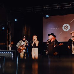 GracePointe Church - The GracePointe Creative Arts team rehearses on a Sunday morning.