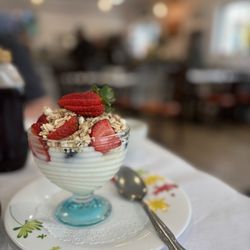 Patti's Kitchen - Bowl of vanilla yogurt with fresh fruit