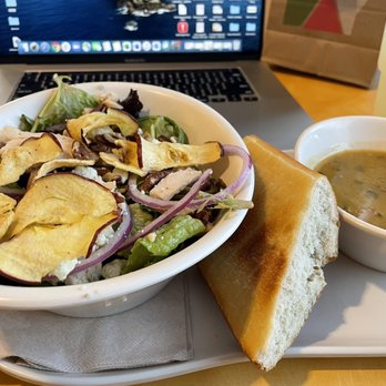Panera Bread - Fuji Apple Chicken Salad, Chicken Curry soup and free WiFi; Panera never disappoints. - Salad Near Me - Monrovia, California Panera Bread - Fuji Apple Chicken Salad, Chicken Curry soup and free WiFi; Panera never disappoints. - Salad Near Me - Monrovia, California