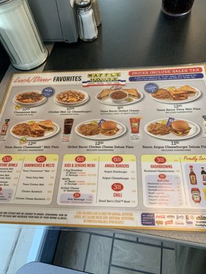 Menu photo 2 Waffle House Round Rock, TX