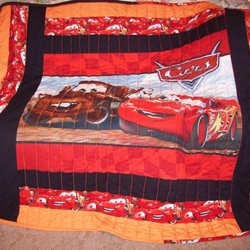 Stitches By Karen - This quilt for grandson is from movie os Cars-a favorite of my youngest grandson.