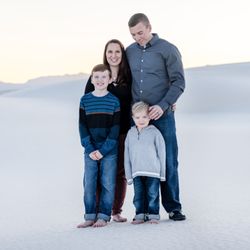 Crystal Clear Moments - Traveled to White Sands New Mexico for this family session