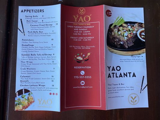 Menu photo 1 Yao Atlanta Dunwoody, GA Menu photo 1 Yao Atlanta Dunwoody, GA