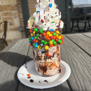 The Yard Milkshake Bar - Candy Fudge tracks - off the secret menu. - Desserts Near Me - The Colony, Texas The Yard Milkshake Bar - Candy Fudge tracks - off the secret menu. - Desserts Near Me - The Colony, Texas
