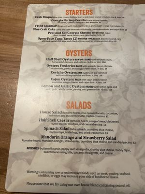 Menu photo 7 The Half Shell Saint Simons Island, GA