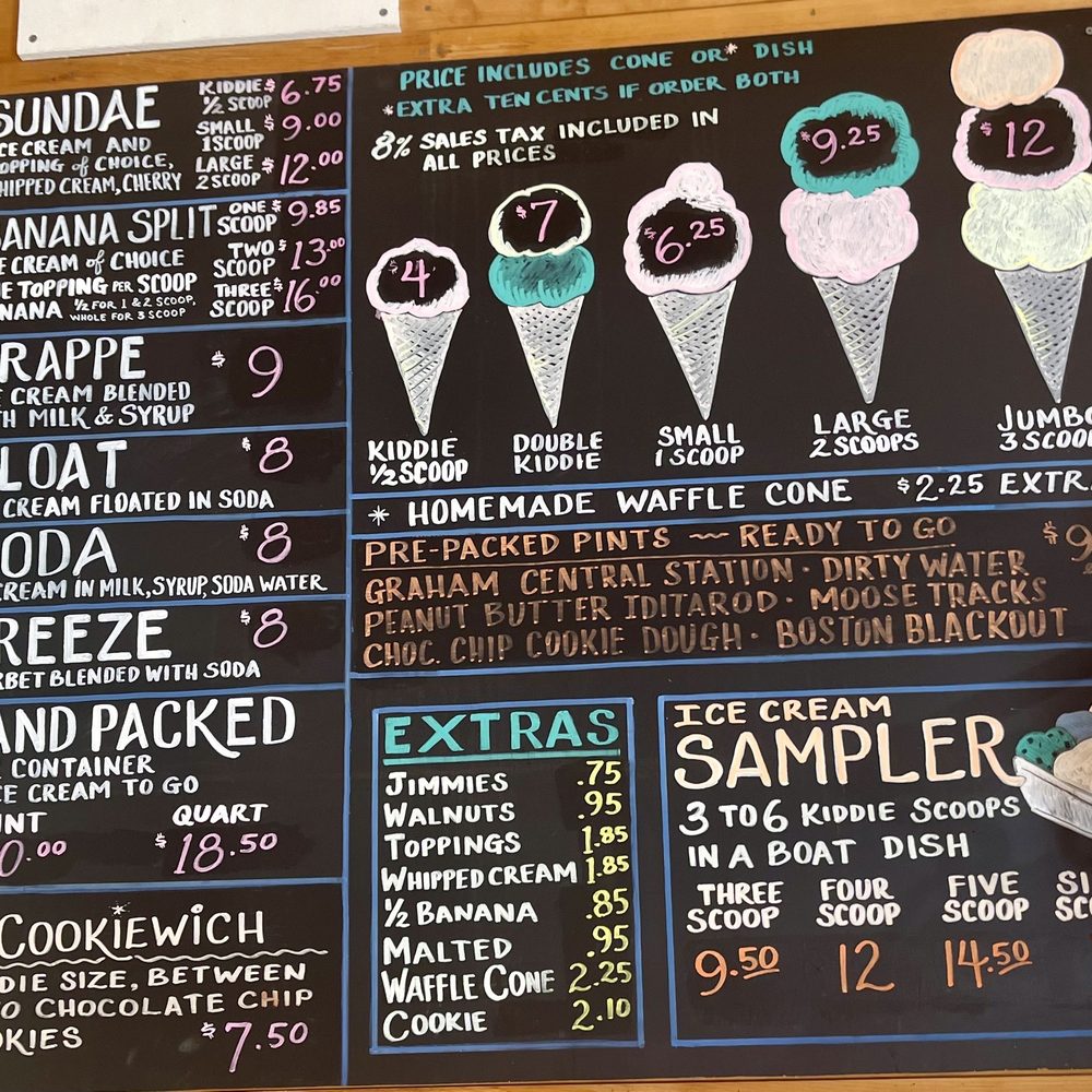 Scoop Deck - Menu - Ice Cream & Frozen Yogurt Near Me - Wells, Maine