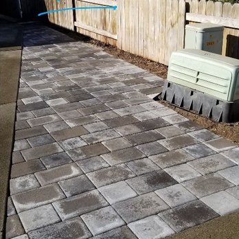 Block by Nick - This is an after photo of pillowtop pavers used to extend a driveway to park their RV - Landscaping Near Me Block by Nick - This is an after photo of pillowtop pavers used to extend a driveway to park their RV - Landscaping Near Me