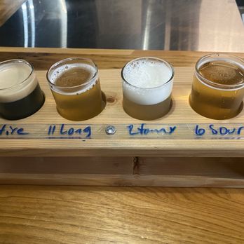 Half Cut - Flight: Tire Fire, Long Bay, Fanny Pack, and Happy. - Breweries Near Me - Fredericton, New Brunswick